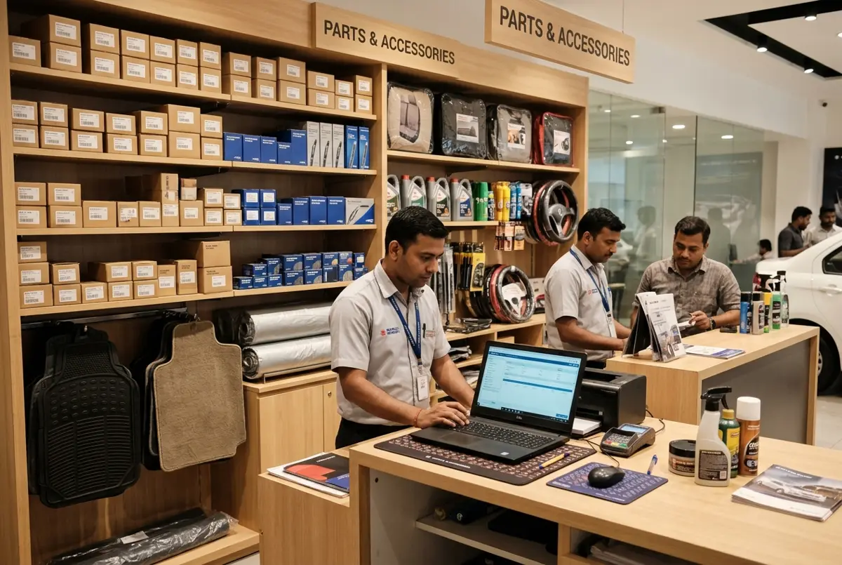 Showrooms selling parts & accessories